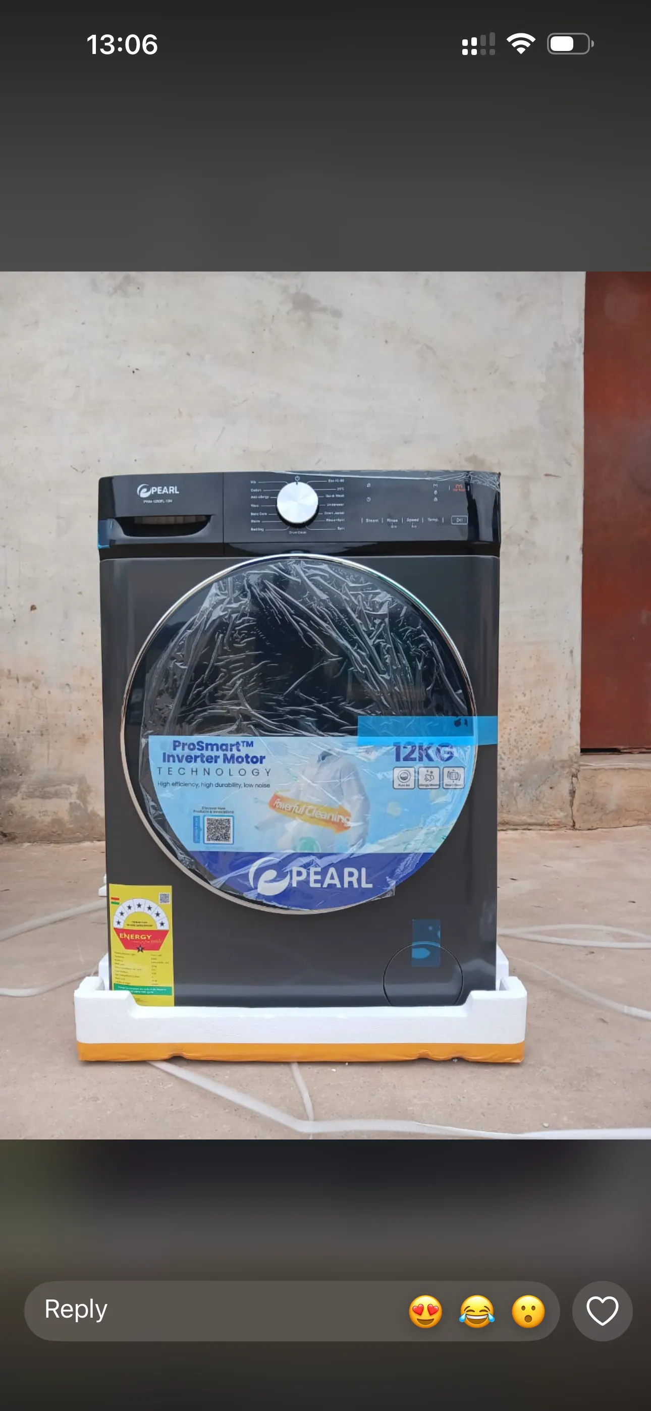 12KG FRONT LOAD FULLY AUTOMATED WASHING MACHINE